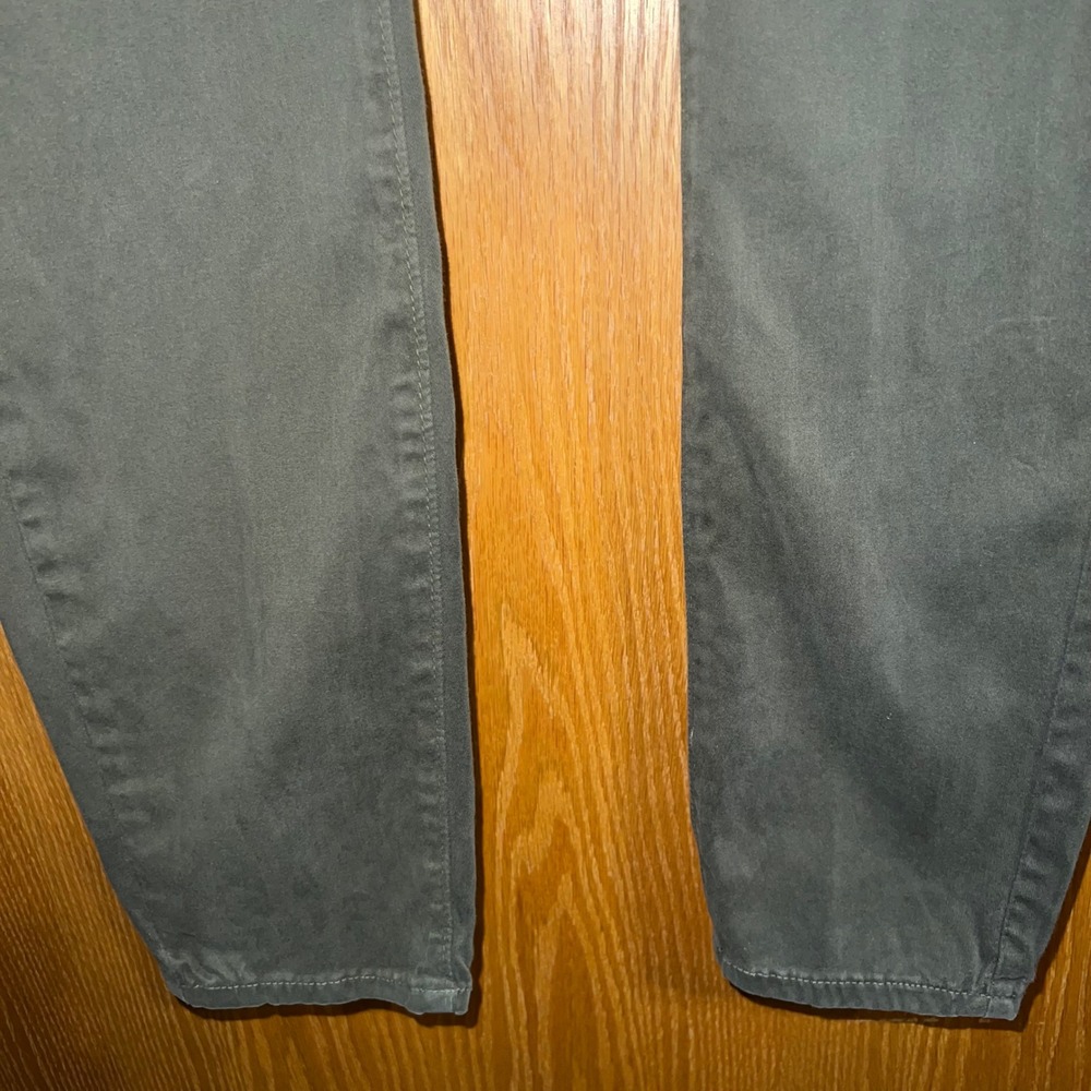 PAIGE Verdugo Ultra Skinny Pants Womens 30 Olive Green Mid Rise Stretch Trousers - Picture 3 of 8
